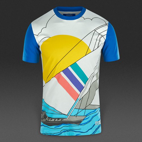 Adidas Originals Adi Sailing Tee Crystal White for Men